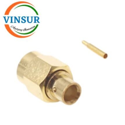 1151193D-55-- RF CONNECTOR - 50OHMS , SMA MALE , STRAIGHT , SOLDER TYPE , FOR RG402(.141) CABLE