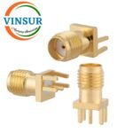 VSW-11521050 -- RF CONNECTOR - 50 OHMS , SMA FEMALE , STRAIGHT , PCB-EDGE MOUNT