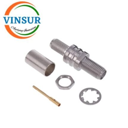 11521216SS -- RF CONNECTOR - 50OHMS , SMA FEMALE , STRAIGHT , BULK HEAD REAR MOUNT , CRIMP TYPE , LMR-240 CABLE