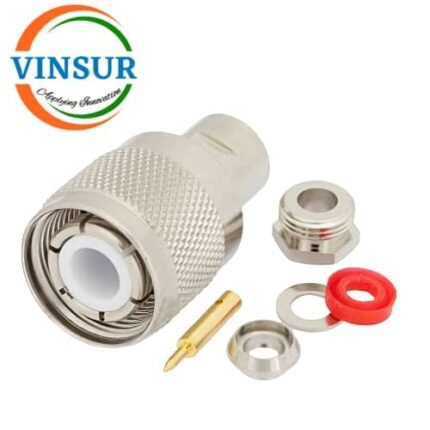 VSW-11E11925-- RF CONNECTOR-50 OHMS,HN-TYPE MALE STRAIGHT CLAMP TYPE FOR RG58,RG142,LMR195 CABLE