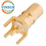 VSW-11J21040 -- RF CONNECTOR - 50 OHMS , QMA FEMALE , STRAIGHT , PCB-THROUGH HOLE