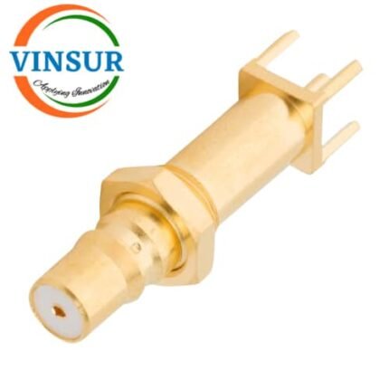 VSW-11J21241 -- RF CONNECTOR - 50 OHMS , QMA FEMALE , STRAIGHT , BULKHEAD REAR MOUNT , PCB-THROUGH HOLE