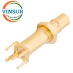 VSW-11J21241 -- RF CONNECTOR - 50 OHMS , QMA FEMALE , STRAIGHT , BULKHEAD REAR MOUNT , PCB-THROUGH HOLE - Image 2
