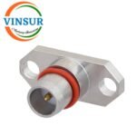 VSW-11V11330 -- RF CONNECTOR -- 50OHMS , BMA MALE , STRAIGHT , 2 HOLE FLANGE , SOLDER TYPE , PCB MOUNT