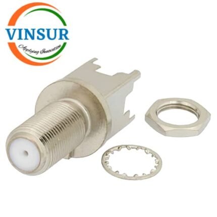 VSW-12B212I0 -- RF CONNECTOR - 75 OHMS , F TYPE FEMALE , STRAIGHT ,BULKHEAD REAR MOUNT , PCB SOLDER CUP