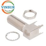 VSW-12B22240 -- RF CONNECTOR - 75 OHMS, F-TYPE FEMALE RIGHT ANGLE BULK HEAD REAR MOUNT PCB-THROUGH HOLE - Image 2