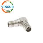 VSW-2.4-FF-RA-AD -- RF ADAPTER - 50 OHMS 2.4MM FEMALE RIGHT ANGLE TO 2.4MM FEMALE RIGHT ANGLE ADAPTER