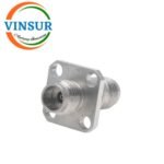 VSW-2.4-FF-ST-4H-AD -- RF ADAPTER - 50 OHMS 2.4MM FEMALE STRAIGHT TO 2.4MM FEMALE STRAIGHT 4-HOLE FLANGE ADAPTER
