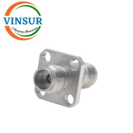 VSW-2.4-FF-ST-4H-AD -- RF ADAPTER - 50 OHMS 2.4MM FEMALE STRAIGHT TO 2.4MM FEMALE STRAIGHT 4-HOLE FLANGE ADAPTER