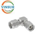 VSW-2.4-MM-RA-AD -- RF ADAPTER - 50 OHMS 2.4MM MALE RIGHT ANGLE TO 2.4MM MALE RIGHT ANGLE ADAPTER