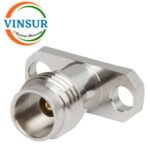 VSW-2H-PMC-1.85MM -- RF CONNECTOR - 50OHMS , 1.85MM FEMALE , STRAIGHT, 2-HOLE FLANGE PANEL MOUNT CONNECTOR