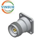 VSW-4.3-10-FS-4H-CN -- RF CONNECTORES - 50 OHMS , 4.3-10 FEMALE , STRAIGHT , 4-HOLE FLANGE MOUNT CONNECTOR