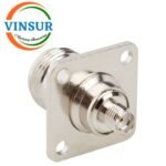 VSW-41123421-ADP -- RF ADAPTERS - 50 OHMS N FEMALE  4-HOLE FLANGE STRAIGHT TO SMA FEMALE STARIGHT ADAPTERS - Image 2