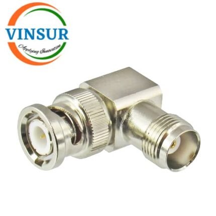 VSW-41310221-AD -- RF ADAPTER - 50 OHMS, BNC MALE RIGHT ANGLE TO  TNC FEMALE STRAIGHT ADAPTER