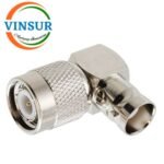 VSW-41310221-AD -- RF ADAPTER - 50 OHMS, BNC MALE STRAIGHT TO TNC MALE RIGHT ANGLE ADAPTER