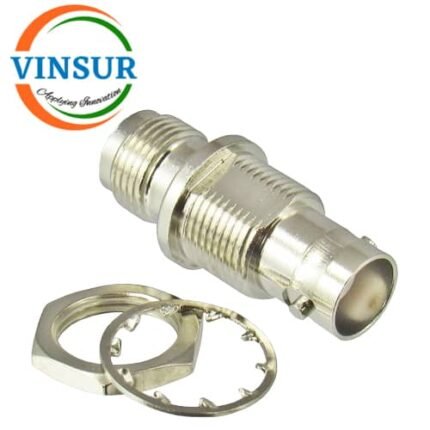 VSW-41321221-AD -- RF ADAPTER - 50 OHMS, BNC FEMALE BULK HEAD TO TNC FEMALE STRAIGHT ADAPTER