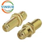 VSW-41421421 -- RF ADAPTER - 50 OHMS, SMA FEMALE TO SMA FEMALE STRAIGHT BULKHEAD ADAPTER