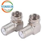 VSW-41B120B210-AD -- RF ADAPTER -- 50 OHMS,F TYPE,MALE,RIGHT ANGLE, TO F TYPE,FEMALE,STRAIGHT,ADAPTERS