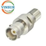 VSW-41B2103210-AD -- RF ADAPTER - 50 OHMS,F-TYPE, FEMALE, STRAIGHT,TO BNC,FEMALE,STRAIGHT,ADAPTER