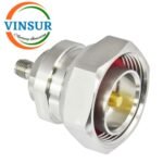 VSW-41F10421-ADP -- RF CONNECTOR - 50 OHMS, 7-16 MALE TO SMA FEMALE STRAIGHT ADAPTER