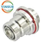 VSW-41F21F21-ADP -- RF ADAPTER - 50 OHMS, 7-16 FEMALE BULKHEAD TO 7-16 FEMALE BULKHEAD STRAIGHT ADAPTER