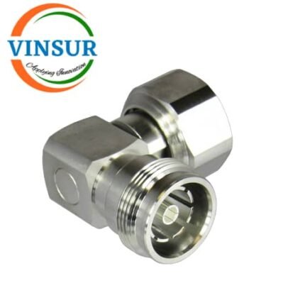 VSW-41G10G22-ADP -- RF ADAPTER - 50 OHMS, 4.3-10 MALE TO 4.3-10 FEMALE RIGHT ANGLE ADAPTER