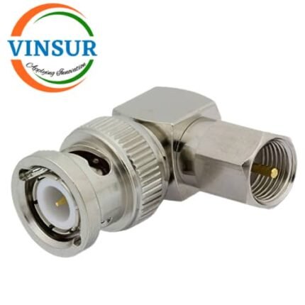 VSW-41L1103120-AD --  RF ADAPTER - 50 OHMS,FME,MALE, STRAIGHT, TO, BNC, MALE , RIGHT ANGLE ADAPTERS
