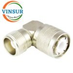 VSW-41R120R210 -- RF ADAPTER - 50 OHM,HN,MALE,TO,HN, FEMALE , RIGHT ANGLE,ADAPTERS