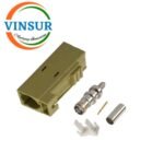 VSW-FAKRA-FS-178K -- RF CONNECTOR - 50 OHMS FAKRA SMB FEMALE STRAIGHT CRIMP TYPE FOR RG 178 CABLE(Curry)
