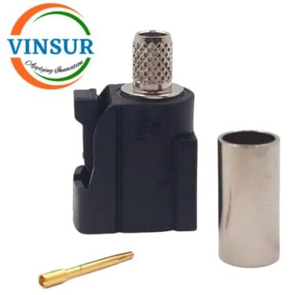 VSW-FAKRA-FS-58A -- RF CONNECTOR - 50 OHMS FAKRA SMB FEMALE STRAIGHT CRIMP TYPE FOR RG 58 CABLE(Black)