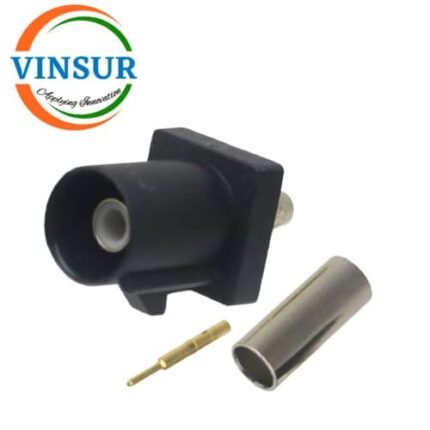 VSW-FAKRA-MS-316A -- RF CONNECTOR - 50 OHMS FAKRA SMB MALE STRAIGHT CRIMP TYPE FOR RG 316 CABLE(Black)
