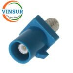 VSW-FAKRA-MS-58Z -- RF CONNECTOR - 50 OHMS FAKRA SMB MALE STRAIGHT CRIMP TYPE FOR RG 58 CABLE(Water Blue) - Image 3