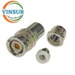 VSW-PL75-47-CN -- RF CONNECTOR - 75 OHMS , BNC MALE , STRAIGHT, CLAMP TYPE , RG59 CABLE