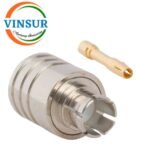 VSW-PSMP-MST-405 -- RF CONNECTORES - 50 OHMS, PSMP MALE STRAIGHT SOLDER TYPE FOR RG405(0.086) CABLE