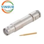 VSW-SHV-FST-CL-58 -- RF CONNECTOR - 50 OHMS , SHV FEMALE , STRAIGHT , CLAMP TYPE , RG58, RG142, LMR200 CABLE