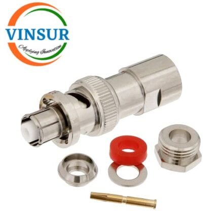 VSW-SHV-MST-CL-58 -- RF CONNECTOR - 50 OHMS , SHV MALE , STRAIGHT , CLAMP TYPE , RG58, RG142, LMR200 CABLE