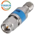 VSW-SMA-MF-30dB-PAT -- RF Attenuator - SMA Male to SMA Female 30dB DC-6Ghz Pencil Attenuator