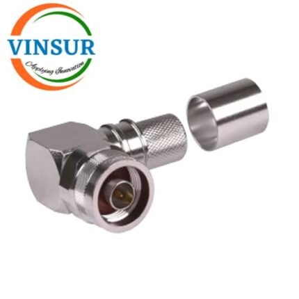 VSW250002-CN -- RF CONNECTOR - 50 OHMS , N MALE , RIGHT ANGLE , CRIMP TYPE , VSW-600 CABLE