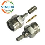 VSW250010-CN -- RF CONNECTOR - 50 OHMS , TNC MALE , STRAIGHT , CRIMP TYPE , RG58, RG142, LMR195 CABLE