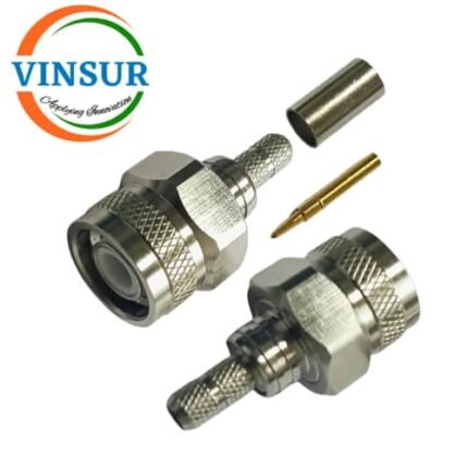 VSW250010-CN -- RF CONNECTOR - 50 OHMS , TNC MALE , STRAIGHT , CRIMP TYPE , RG58, RG142, LMR195 CABLE
