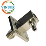 VSW250011-CN -- RF CONNECTOR - 50 OHMS , SMA FEMALE ,RIGHT ANGLE 4 HOLE FLANGE , SOLDER TYPE , RG405 (0.086 INCH)CABLE - Image 2