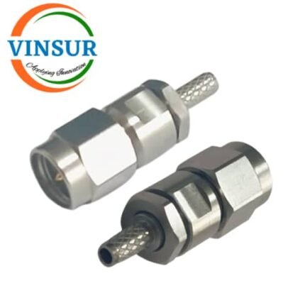 VSW250017-CN -- RF CONNECTOR - 50 OHMS SMA MALE STRAIGHT CRIMP TYPE FOR RG316/LMR100/RG174/RG188 CABLE