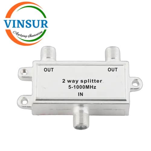 2way power splitter or combiner VSW-2PS-FF--RF Power Splitter or Combiner (1:2 Way 5-1000MHz F Female) - Image 1