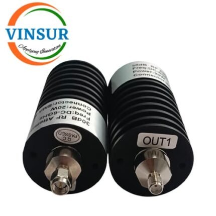 VSW250011-ATT--RF Fixed Attenuator (20W 30dB DC-6GHz SMA Male to SMA Female)