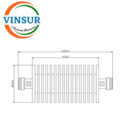 VSW260007-ATT--RF Fixed Attenuator (50W DC to 4GHz 30dB 4.3-10 Female- Female)