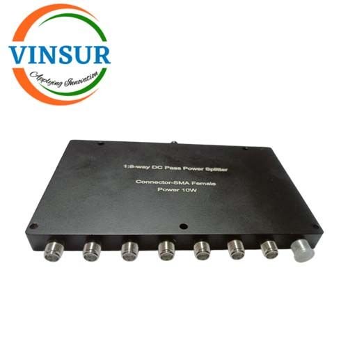 VSW260047-PS -- RF DC Pass Power Splitter (1-8 Way 1-8GHz SMA Female 10W) VSW260047-PS --RF DC Pass Power Splitter (1:8 Way 2-8GHz SMA Female 10W) - Image 1