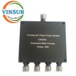 VSW250048-PS--RF Power Splitter(1-4 Way DC Pass Power Splitter 2-8GHz SMA Female 10W)