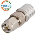 41410K11 -- RF ADAPTER - 50 OHMS QMA MALE TO SMA MALE STRAIGHT ADAPTERS