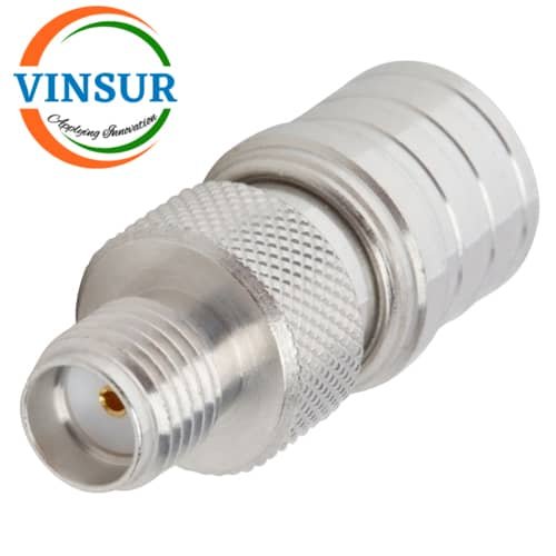 41420K11 -- RF ADAPTER - 50 OHMS, QMA MALE TO SMA FEMALE STRAIGHT ADAPTER1 41420K11 -- RF ADAPTER - 50 OHMS QMA MALE TO SMA FEMALE STRAIGHT ADAPTERS - Image 1