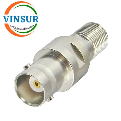 VSW-41B2103210-AD -- RF ADAPTER - 50 OHMS,F TYPE,FEMALE,STRAIGHT, TO BNC,FEMALE,STRAIGHT,ADAPTER1 VSW-41B2103210-AD -- RF ADAPTER - F-TYPE FEMALE STRAIGHT TO BNC FEMALE STRAIGHT ADAPTER - Image 1